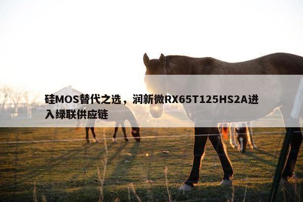 硅MOS替代之选，润新微RX65T125HS2A进入绿联供应链