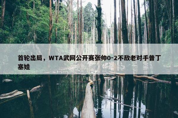 首轮出局，WTA武网公开赛张帅0-2不敌老对手普丁塞娃