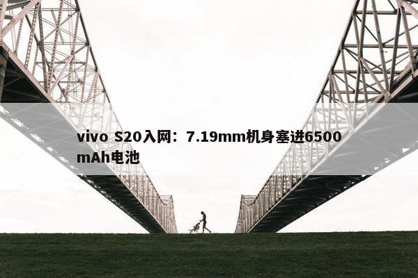 vivo S20入网：7.19mm机身塞进6500mAh电池