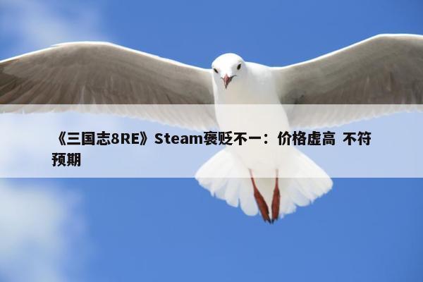 《三国志8RE》Steam褒贬不一：价格虚高 不符预期