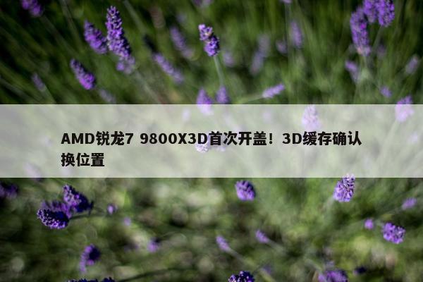 AMD锐龙7 9800X3D首次开盖！3D缓存确认换位置