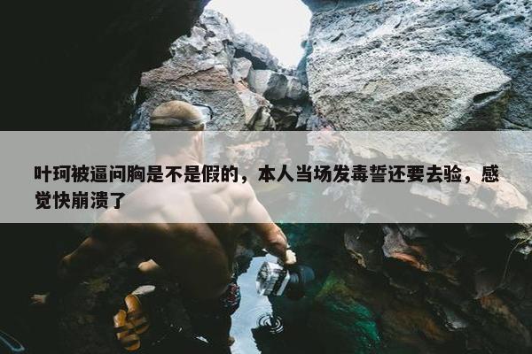 叶珂被逼问胸是不是假的，本人当场发毒誓还要去验，感觉快崩溃了