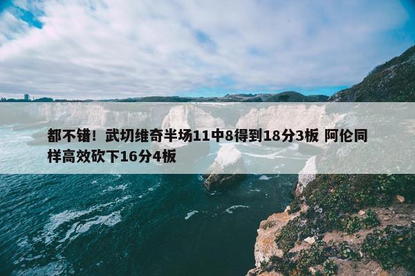 都不错！武切维奇半场11中8得到18分3板 阿伦同样高效砍下16分4板