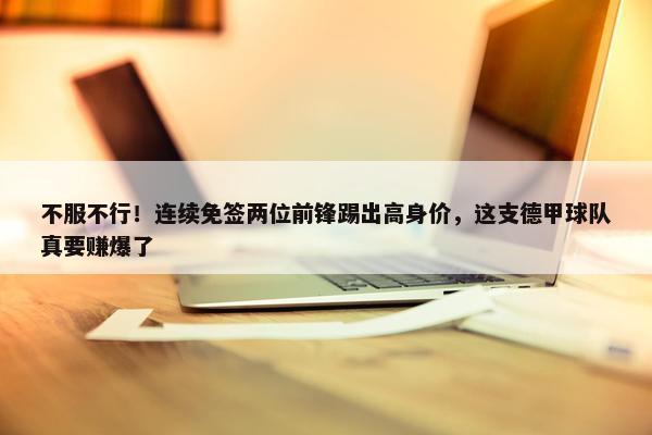 不服不行！连续免签两位前锋踢出高身价，这支德甲球队真要赚爆了