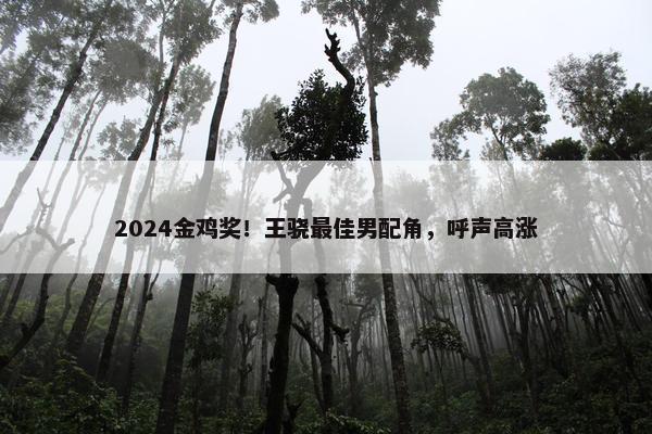 2024金鸡奖！王骁最佳男配角，呼声高涨