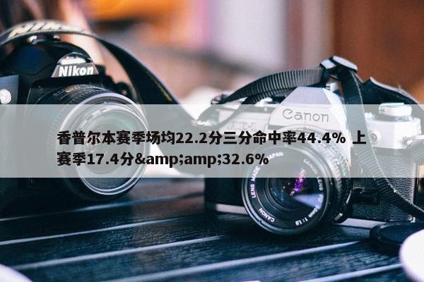 香普尔本赛季场均22.2分三分命中率44.4% 上赛季17.4分&amp;32.6%