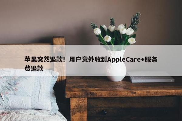 苹果突然退款！用户意外收到AppleCare+服务费退款