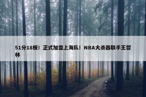 51分18板！正式加盟上海队！NBA大杀器联手王哲林