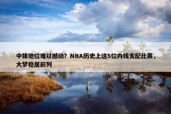 中锋地位难以撼动？NBA历史上这5位内线支配比赛，大梦稳居前列