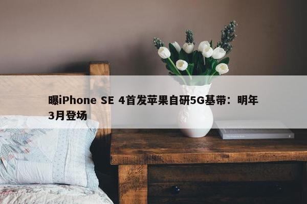 曝iPhone SE 4首发苹果自研5G基带：明年3月登场