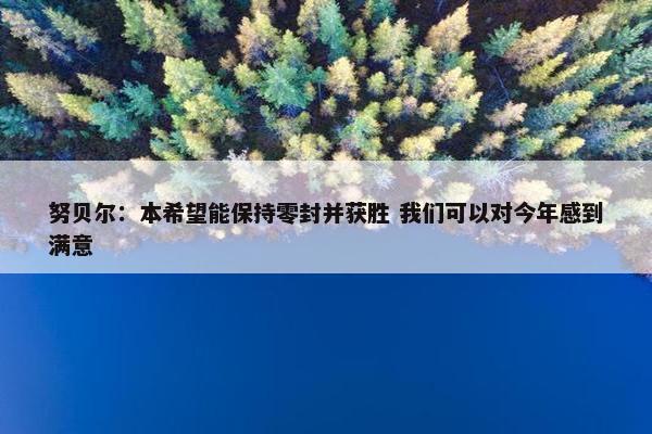 努贝尔：本希望能保持零封并获胜 我们可以对今年感到满意