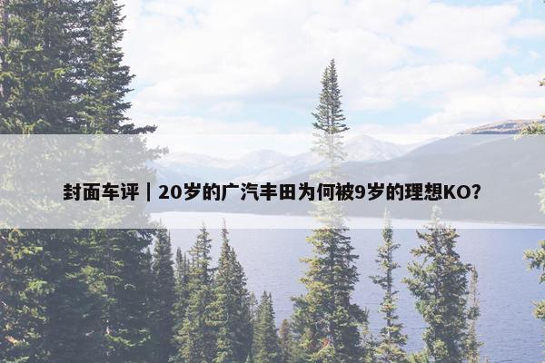 封面车评｜20岁的广汽丰田为何被9岁的理想KO？