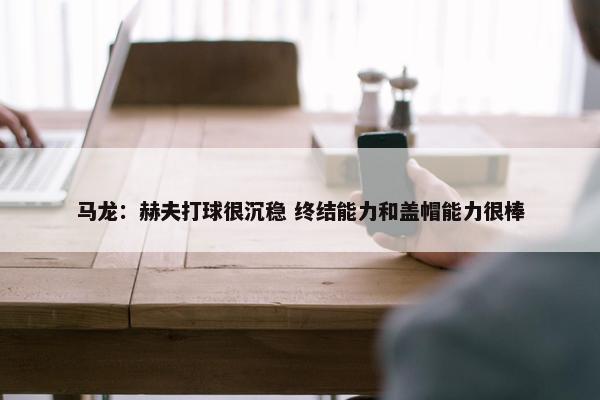 马龙：赫夫打球很沉稳 终结能力和盖帽能力很棒