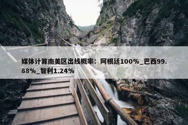 媒体计算南美区出线概率：阿根廷100%_巴西99.88%_智利1.24%