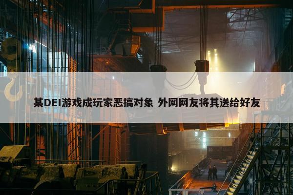 某DEI游戏成玩家恶搞对象 外网网友将其送给好友