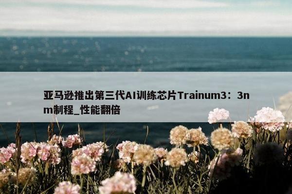 亚马逊推出第三代AI训练芯片Trainum3：3nm制程_性能翻倍