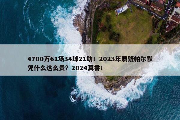 4700万61场34球21助！2023年质疑帕尔默凭什么这么贵？2024真香！