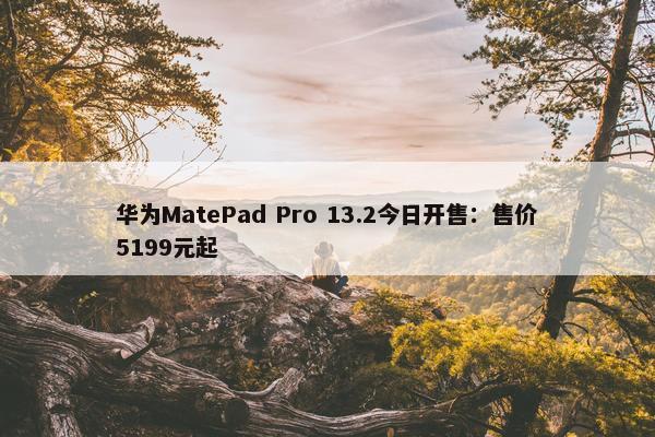 华为MatePad Pro 13.2今日开售：售价5199元起