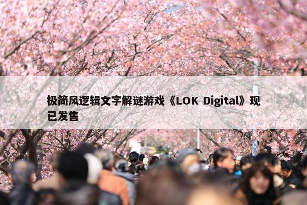 极简风逻辑文字解谜游戏《LOK Digital》现已发售