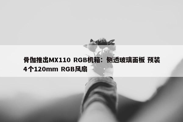 骨伽推出MX110 RGB机箱：侧透玻璃面板 预装4个120mm RGB风扇