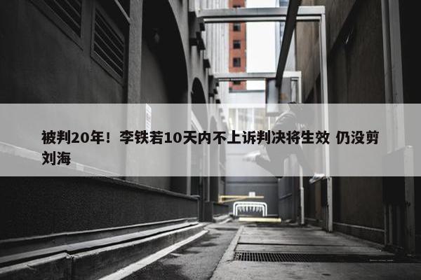 被判20年！李铁若10天内不上诉判决将生效 仍没剪刘海