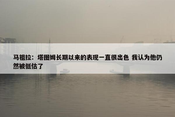 马祖拉：塔图姆长期以来的表现一直很出色 我认为他仍然被低估了