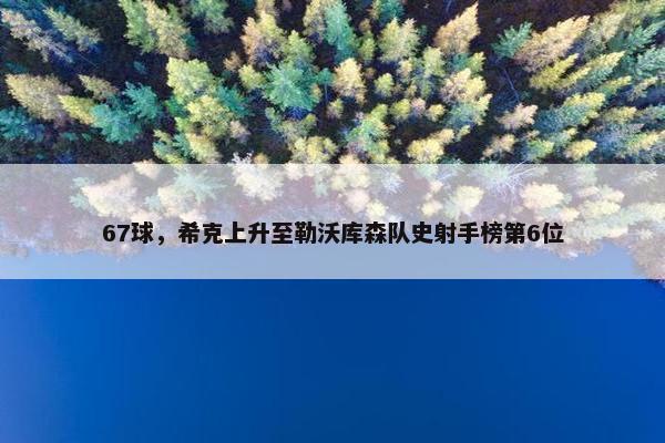 67球，希克上升至勒沃库森队史射手榜第6位