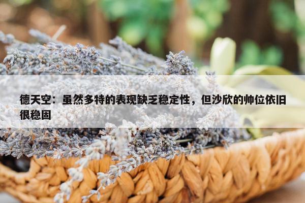 德天空：虽然多特的表现缺乏稳定性，但沙欣的帅位依旧很稳固