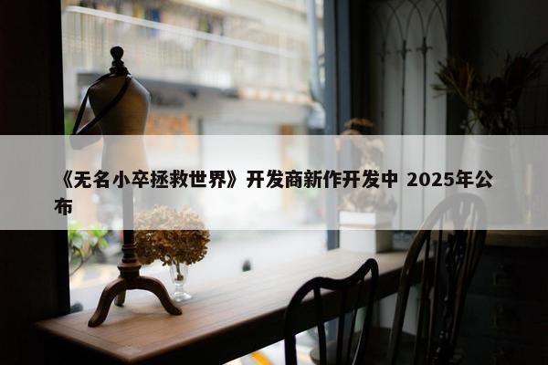 《无名小卒拯救世界》开发商新作开发中 2025年公布