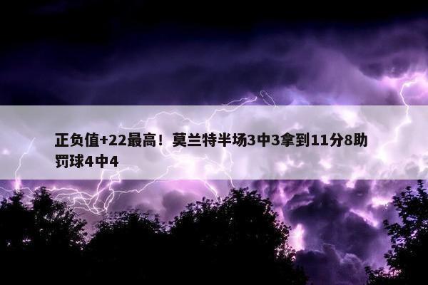 正负值+22最高！莫兰特半场3中3拿到11分8助 罚球4中4