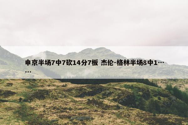 申京半场7中7砍14分7板 杰伦-格林半场8中1……