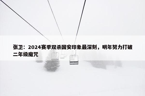 张卫：2024赛季双杀国安印象最深刻，明年努力打破二年级魔咒