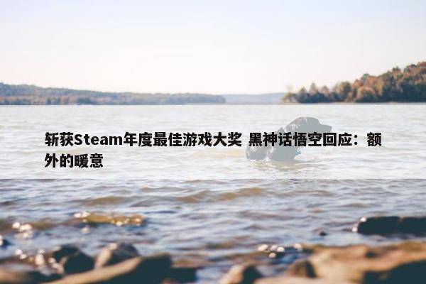 斩获Steam年度最佳游戏大奖 黑神话悟空回应：额外的暖意