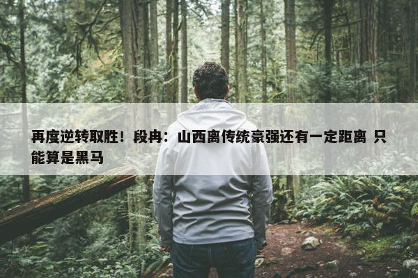 再度逆转取胜！段冉：山西离传统豪强还有一定距离 只能算是黑马