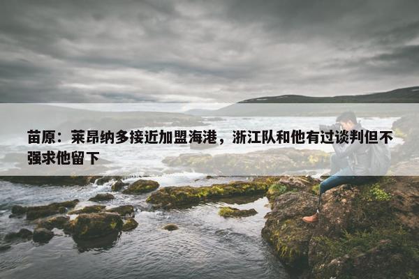 苗原：莱昂纳多接近加盟海港，浙江队和他有过谈判但不强求他留下