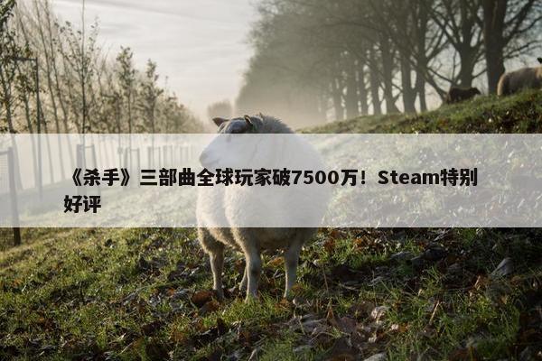 《杀手》三部曲全球玩家破7500万！Steam特别好评