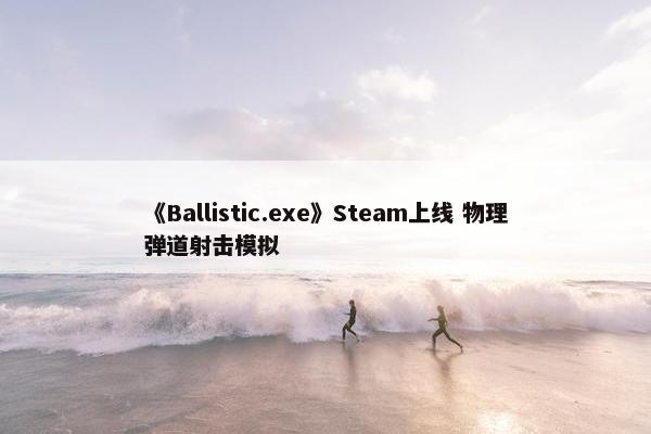 《Ballistic.exe》Steam上线 物理弹道射击模拟