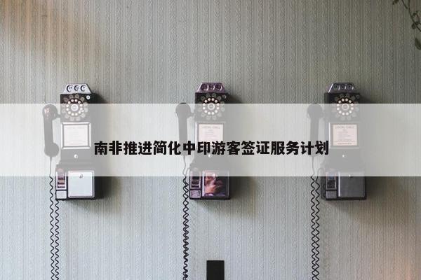 南非推进简化中印游客签证服务计划