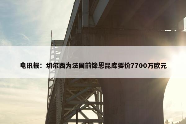 电讯报：切尔西为法国前锋恩昆库要价7700万欧元