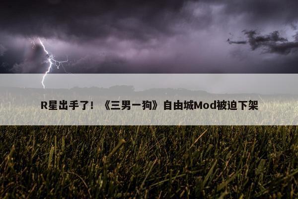 R星出手了！《三男一狗》自由城Mod被迫下架