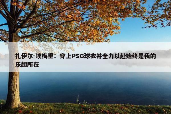 扎伊尔-埃梅里：穿上PSG球衣并全力以赴始终是我的乐趣所在