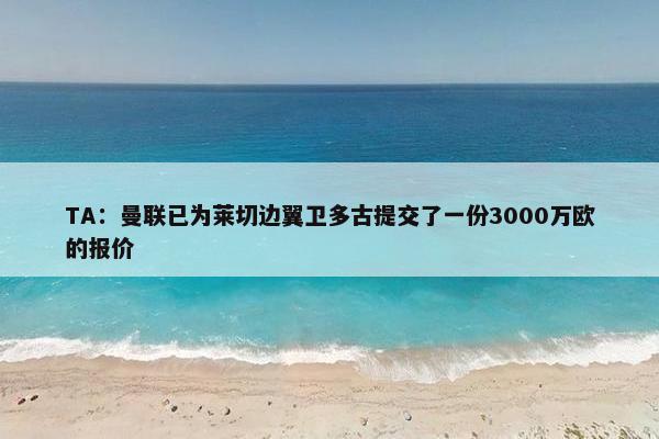 TA：曼联已为莱切边翼卫多古提交了一份3000万欧的报价