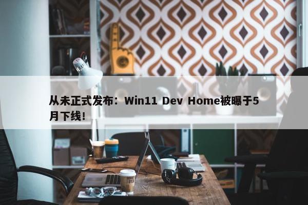 从未正式发布：Win11 Dev Home被曝于5月下线！