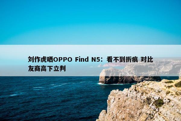 刘作虎晒OPPO Find N5：看不到折痕 对比友商高下立判