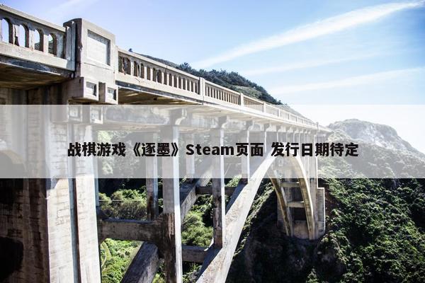 战棋游戏《逐墨》Steam页面 发行日期待定