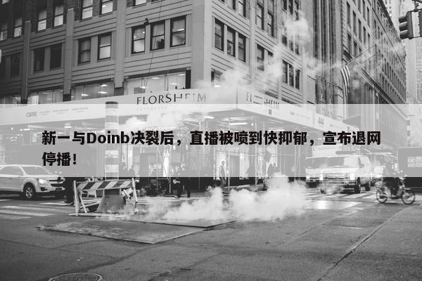 新一与Doinb决裂后，直播被喷到快抑郁，宣布退网停播！