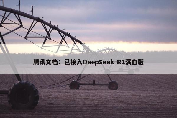 腾讯文档：已接入DeepSeek-R1满血版