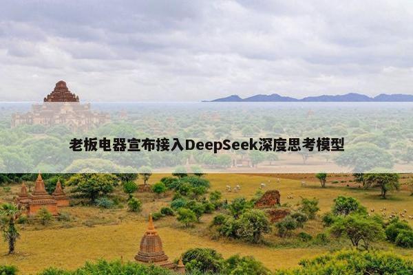 老板电器宣布接入DeepSeek深度思考模型