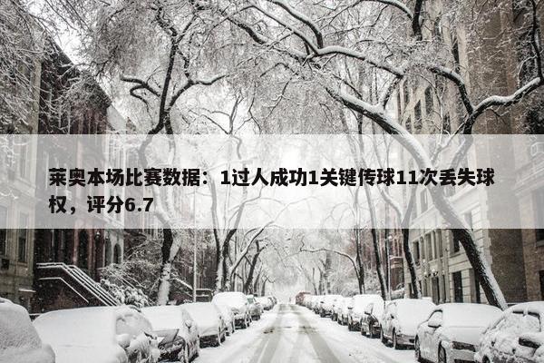 莱奥本场比赛数据：1过人成功1关键传球11次丢失球权，评分6.7