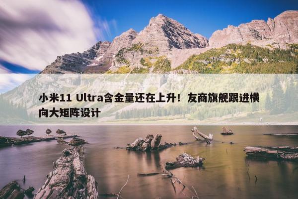 小米11 Ultra含金量还在上升！友商旗舰跟进横向大矩阵设计